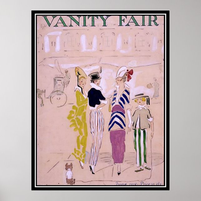 Vintage Magazine Cover 1914 Art Deco Poster (Front)