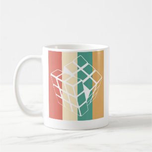 Vintage Magic Cube Shirt Retro Puzzle Speed Cube T Coffee Mug