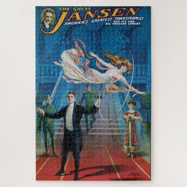 Vintage Magic Jansen Magician Jigsaw Puzzle (Vertical)