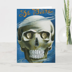 Vintage Magic Poster, De Biere the Mysterious Card