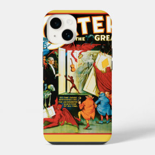 Vintage Magic Poster, Magician Carter the Great iPhone 14 Case