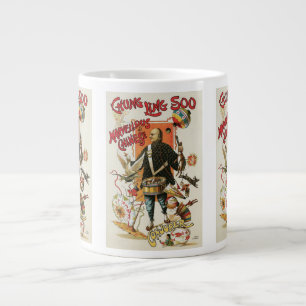 Vintage Magic Poster, Magician Chung Ling Soo Large Coffee Mug