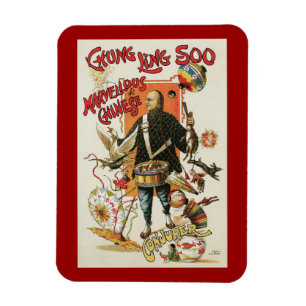 Vintage Magic Poster, Magician Chung Ling Soo Magnet