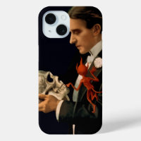 Vintage Magician, Thurston Holding a Human Skull