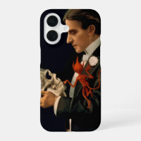 Vintage Magician, Thurston Holding a Human Skull