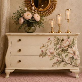 Vintage Magnolia Botanical Decoupage Paper