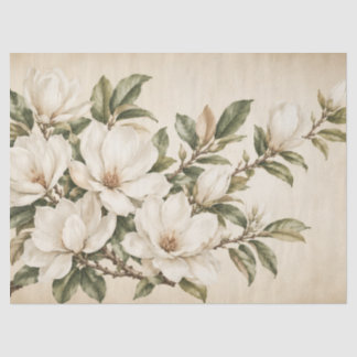 Vintage Magnolia Botanical Decoupage Paper