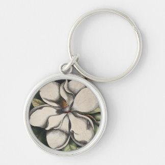 Vintage Magnolia Key Ring
