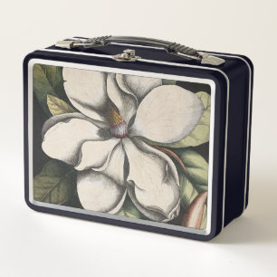 Vintage Magnolia Metal Lunch Box