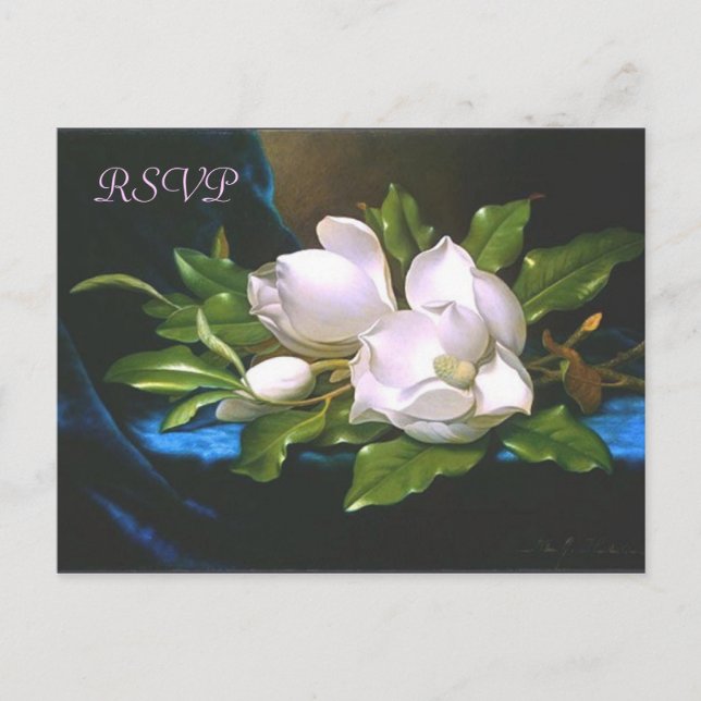 Vintage Magnolia RSVP Postcard (Front)