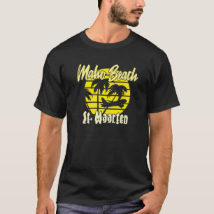 Vintage Maho Beach St. Maarten Sunset Premium T-Shirt