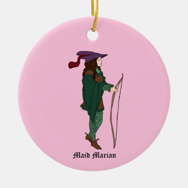 Vintage Maid Marian Ornament (Front)