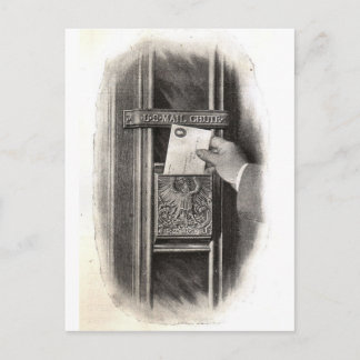 Vintage Mail Box Postcard