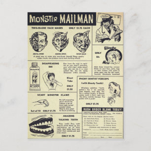 Vintage Mail Order Advertisement Postcard