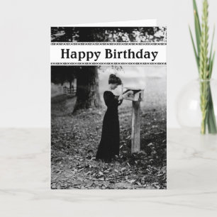 Vintage Mailbox Happy Birthday Card