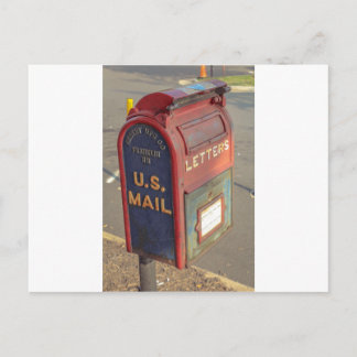 Vintage Mailbox Postcard