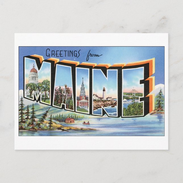 Vintage Maine Postcard (Front)