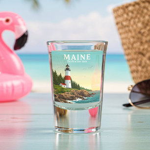 Vintage Maine Shot Glass