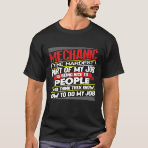 Vintage Maintenance Man Facts Mechanic Part Of My T-Shirt