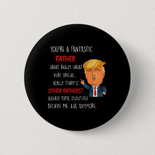 Vintage Make Father's Day Great Again Dad Funny Do 6 Cm Round Badge