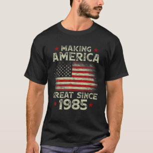 Vintage Making America Great Since 1985 Retro 37Th T-Shirt