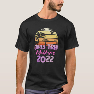 Vintage MALDIVES All GIRLS TRIP 2022 Spring Break T-Shirt