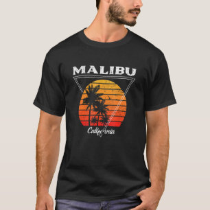 Vintage Malibu California Palm Trees CA Retro T-Shirt