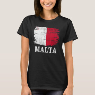 Vintage Malta Flag For Maltese Gift T-Shirt