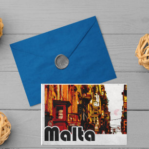 Vintage Malta Travel Postcard