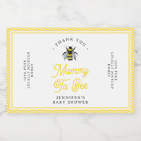 Vintage Mama-To-Bee Baby Shower Honey Favour Label
