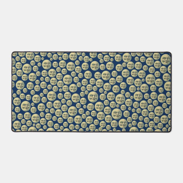 Vintage Man in the Moons Desk Mat (Front)