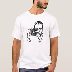 Vintage Man With Camera T-Shirt