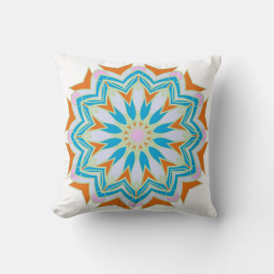 Vintage mandala, Floral mandala. Oriental mandala. Cushion