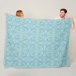 Vintage Mandala Pattern - Bohemian Chic 4 Fleece Blanket