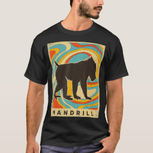 Vintage Mandrill Lover Animal Retro Style  T-Shirt