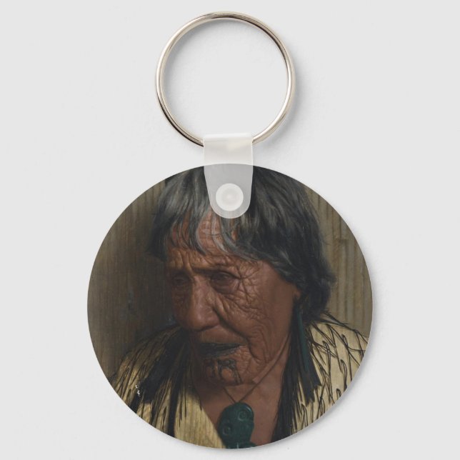 Vintage Maori Art by CF Goldie Keychains (Front)