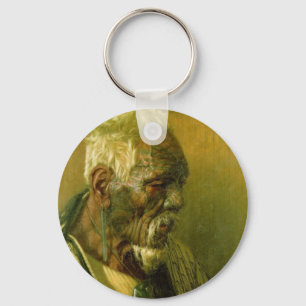 Vintage Maori Art by CF Goldie Keychains