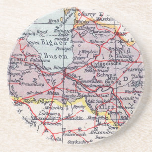 Vintage Map Coaster