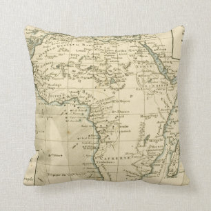 Vintage Map of Africa Cushion