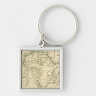 Vintage Map of Africa Key Ring