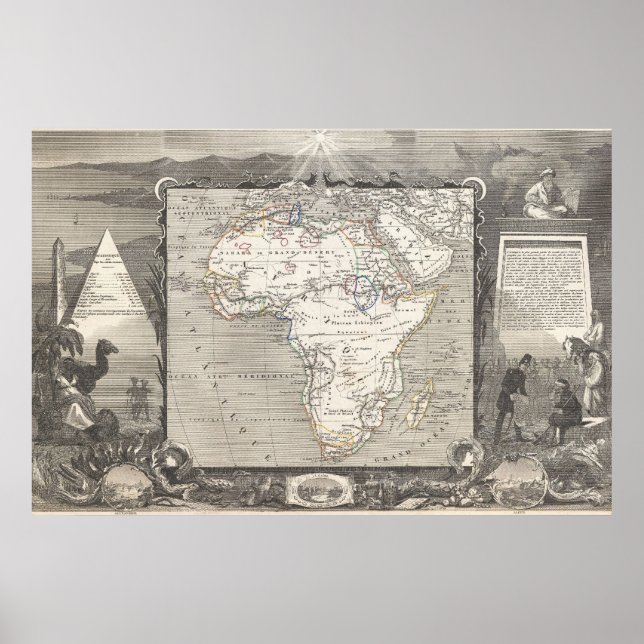 Vintage Map of Africa poster (Front)