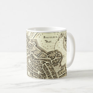 Vintage map of Basel (1642) Coffee Mug
