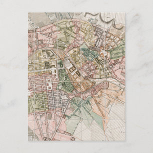 Vintage Map of Berlin (1811) Postcard