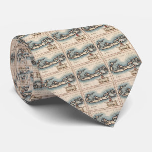 Vintage Map of Bermuda (1694) Tie