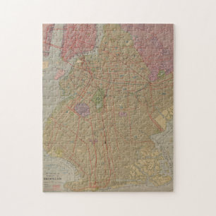 Vintage Map of Brooklyn NY (1911) Jigsaw Puzzle