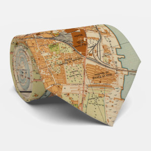 Vintage Map of Cairo Egypt (1920) Tie
