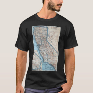 Vintage Map of California 1921 Oversized T-Shirt
