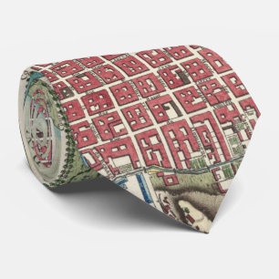 Vintage Map of Cap-Haitien Haiti (1786) Tie