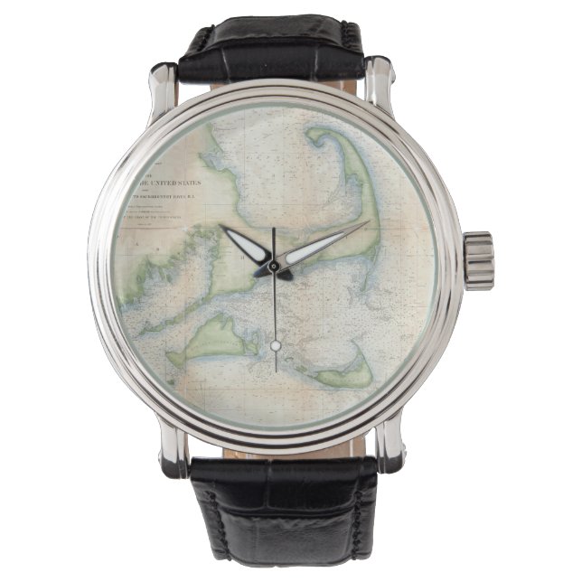 Vintage Map of Cape Cod (1857) Watch (Front)