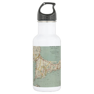 Vintage Map of Cape Cod (1917) 532 Ml Water Bottle